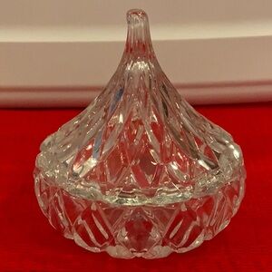 Elegant Clear Crystal Hershey Kiss Candy Dish